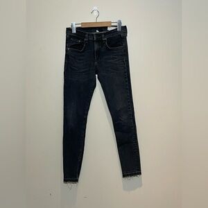 Rag & Bone Skinny Jeans Faded Black Size 28